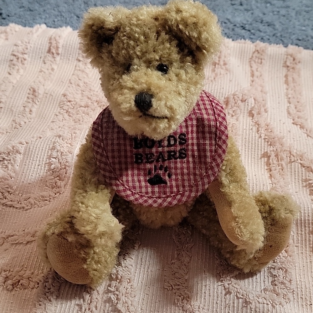Boyds Bears stuffed bear, collectible, with movable joints. Previously loved.